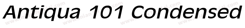 Antiqua 101 Condensed Italic字体转换